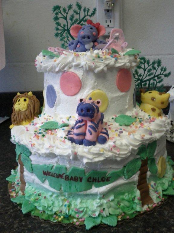 SAFARI BABY SHOWER CAKE-