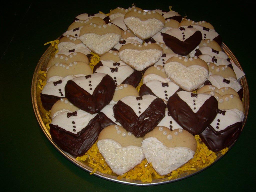 Bride and Groom cookie tray-