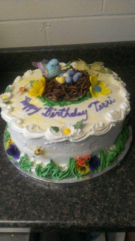 Springtime cake-