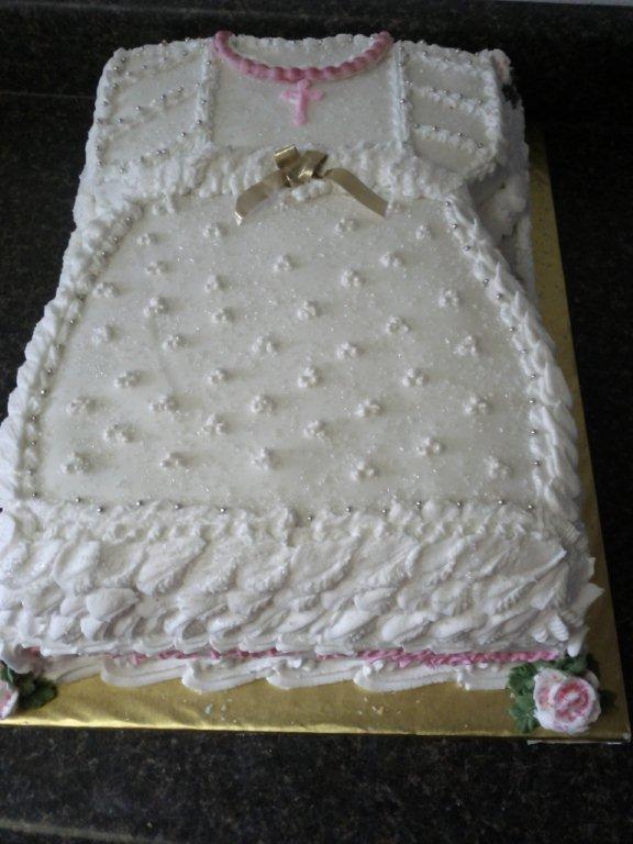 BAPTISMAL DRESS CAKE-