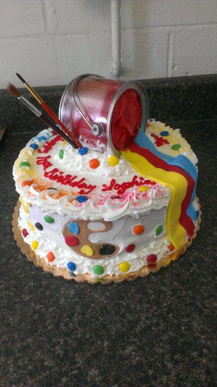 PAINT CAN SPILL CAKE-