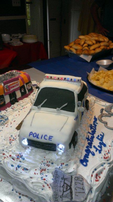 POLICE ACADEMY GRADUATION CAKE-