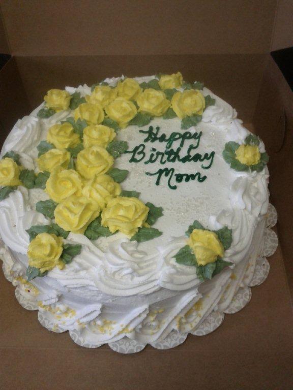 BIRTHDAY CAKE WITH ROSES-